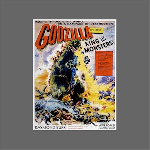 Godzilla Puzzle - Etsy