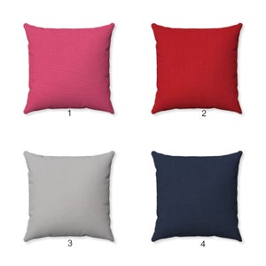 Solid Color Cotton Fabric Pillows - Minimalistic Home Decor - Cotton Solid Pillow Covers - Many Sizes - Accent Pillows - Cushion covers