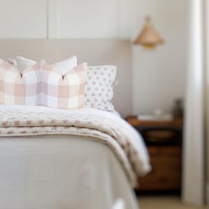 Blush Pink Buffalo Check Pillow Cover - Premier Prints Anderson
