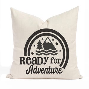 Ready For Adventure Pillow Cover: Boho Kids Room Decor