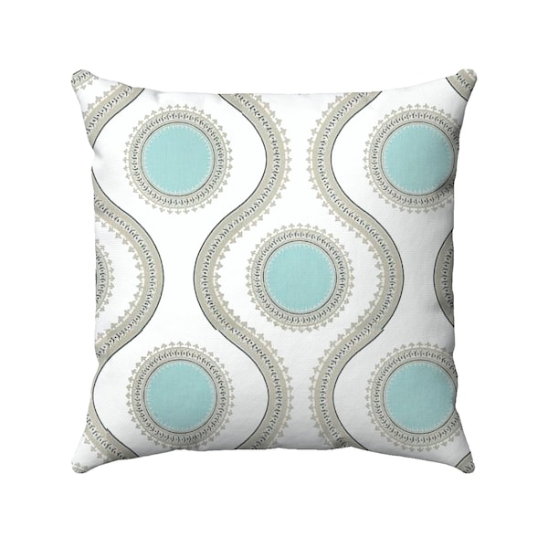 Susette Canal Pattern Pillow - Premier Prints Fabric - Mid-Century Modern Pillow - 100% Cotton Twill Fabric - Throw Pillow