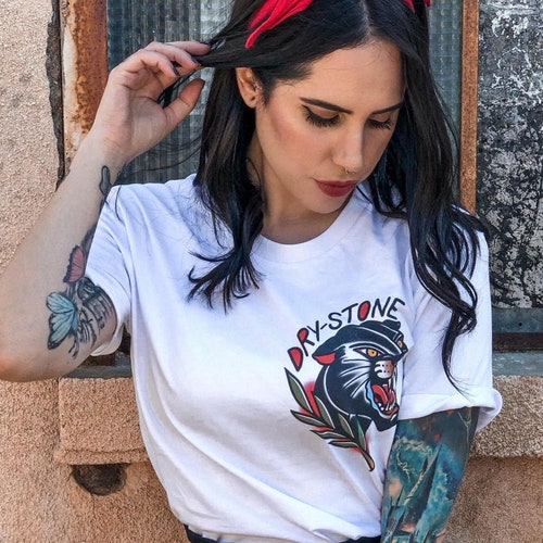 Tattoo T-shirt Panther Design 100% Organic Cotton UNISEX - Etsy Tattoo T-shirt Panther Design 100% Organic Cotton UNISEX - Etsy