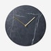 Marble stone clock hanging wall clock black marble