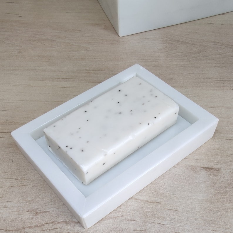 Bianco Carrara Marble Stone Soap Dish White Marble Soap Dish Etsy