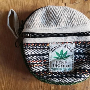 Hemp purse - Hippie, boho design - Handicrafts from Nepal