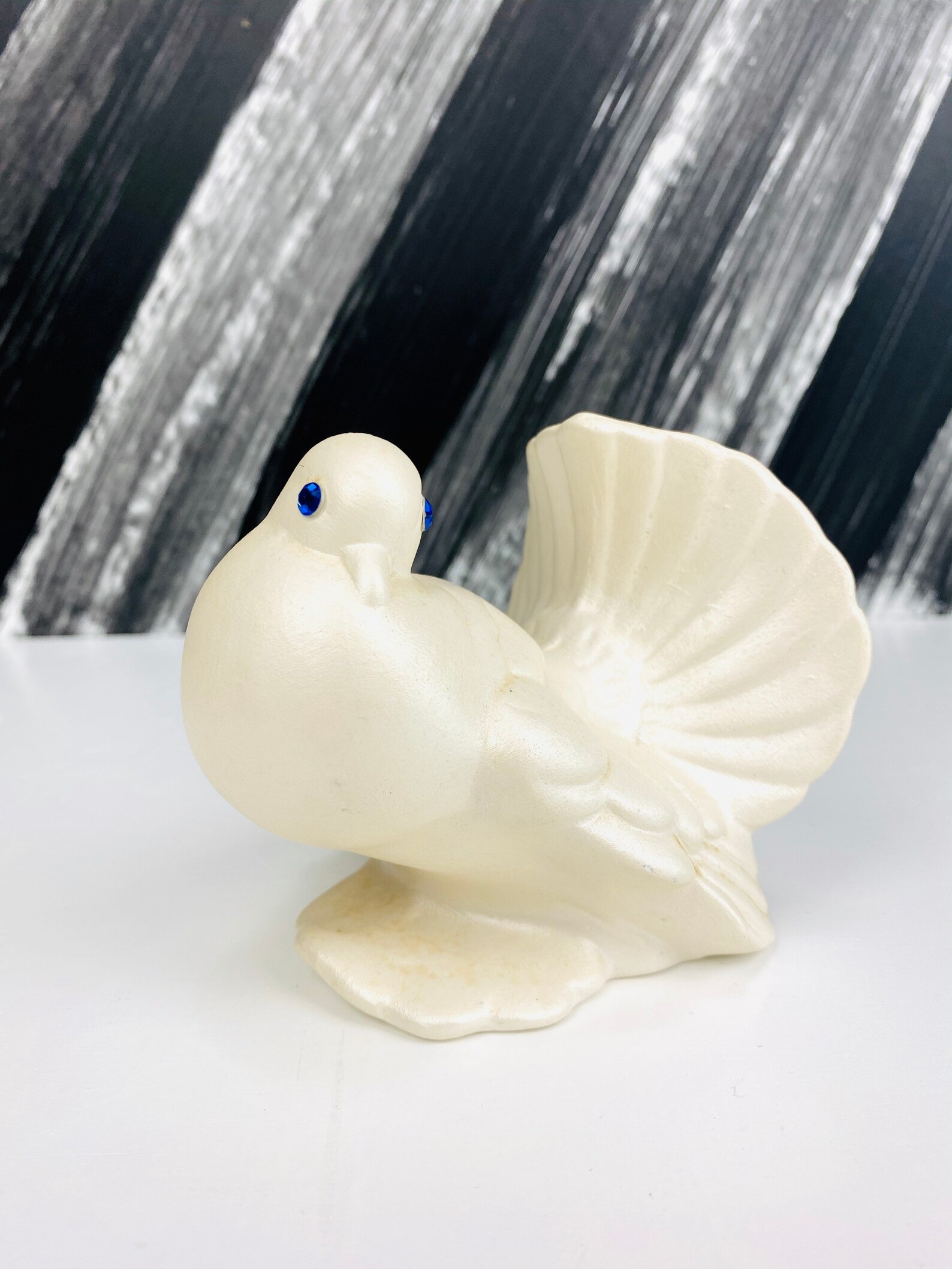 Pair Of Vintage White Ceramic Dove Figurines/Vintage Etsy