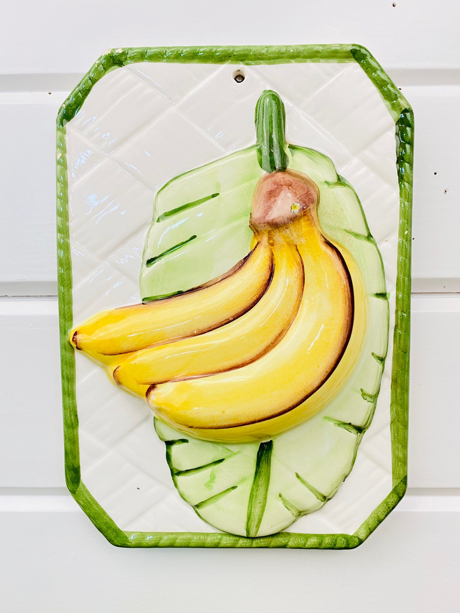 Vintage Banana Wall Art/Banana Wall Plaque/Vintage Kitchen Art Etsy