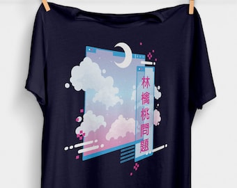 Vaporwave Aesthetic T-Shirt | Pastel Goth Clothing | Kawaii Tumblr Tshirt | Japanese Fashion | Japan Shirt | Vapourwave Graphic Tee