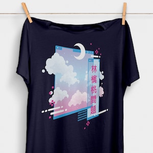 Vaporwave Aesthetic T-Shirt Pastel Goth Clothing Kawaii Tumblr Tshirt Japanese Fashion Japan Shirt Vapourwave Graphic Tee image 1