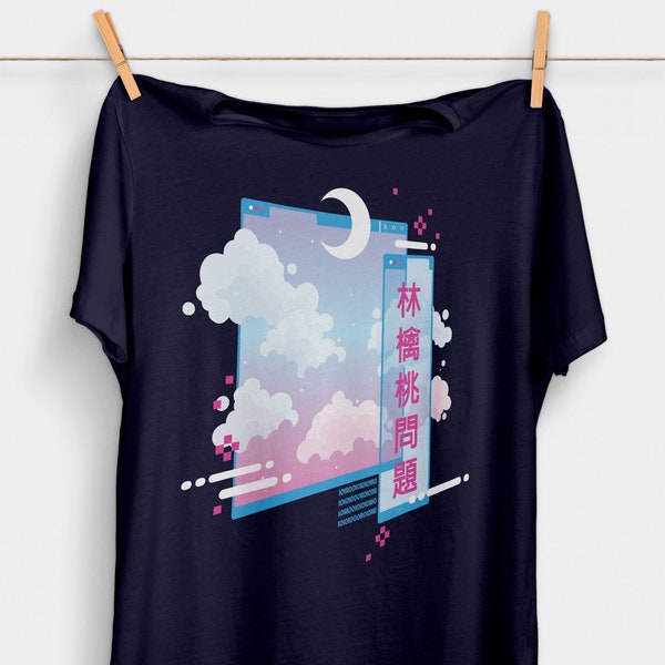 Vaporwave Aesthetic T-Shirt | Pastel Goth Clothing | Kawaii Tumblr Tshirt | Japanese Fashion | Japan Shirt | Vapourwave Graphic Tee