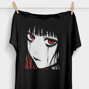 Horror Anime Ghoul Girl T-Shirt | Pastel Goth | Anime Aesthetic | Alt Anime Clothes | Japanese Harajuku Fashion