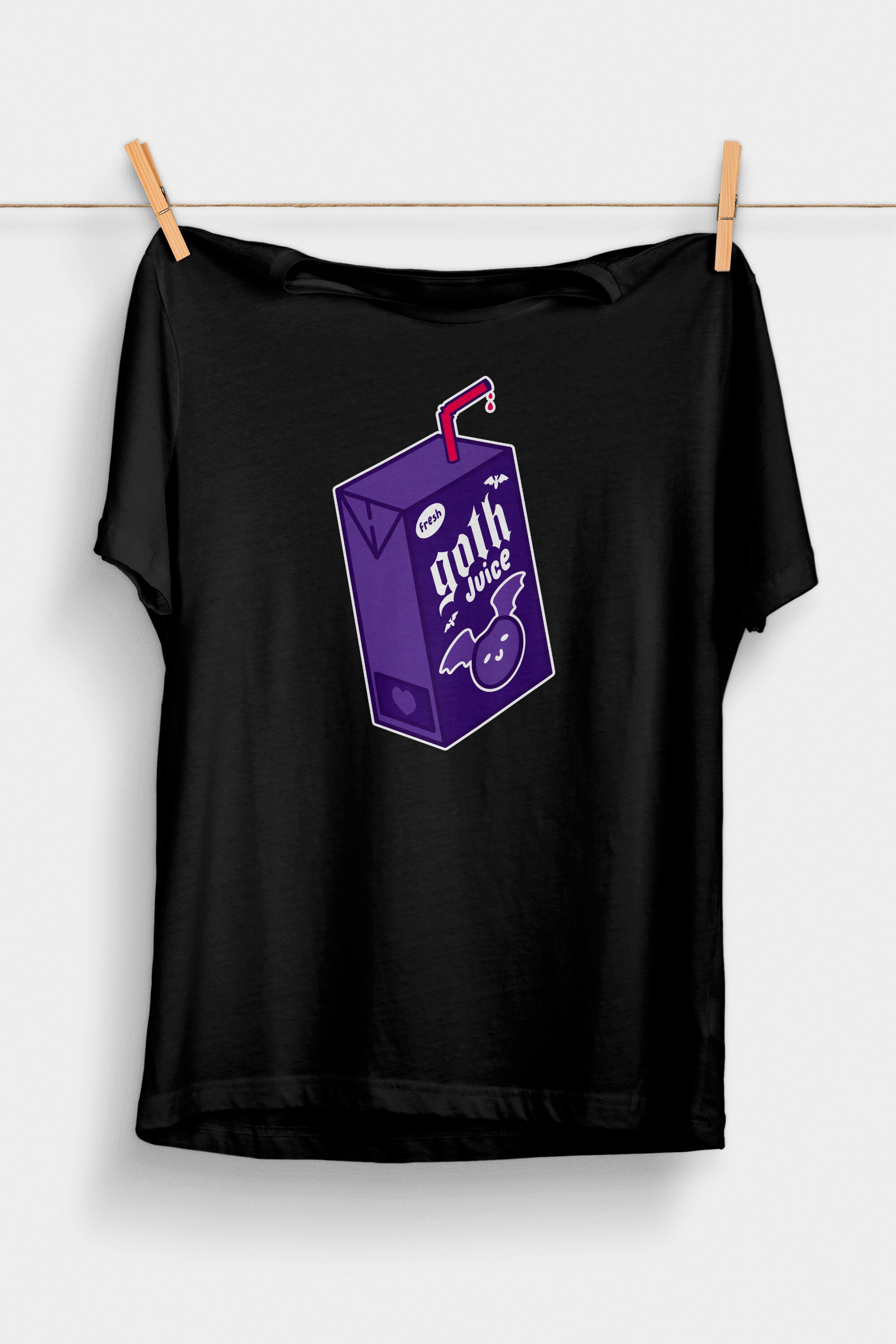 Goth Juice Box Tshirt Pastel Goth Clothing Aesthetic Etsy