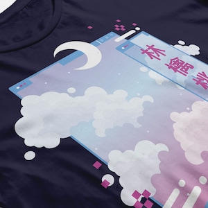 Vaporwave Aesthetic T-Shirt Pastel Goth Clothing Kawaii Tumblr Tshirt Japanese Fashion Japan Shirt Vapourwave Graphic Tee image 3