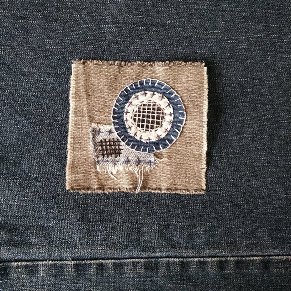 Hand embroidered denim patch Patches for jeans | Etsy