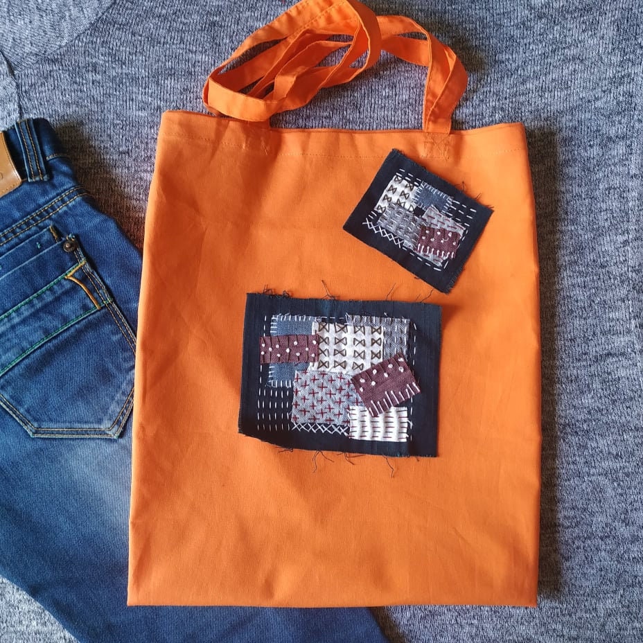 Set of 2 Embroidered Denim Sew on Patch Textile Art Patches Etsy