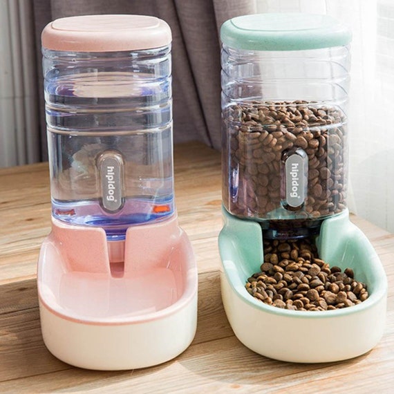 Dog Automatic Water Feeder 3 8l Food Storage Bucket Cat Water Etsy