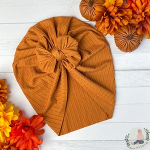 Ribbed Adobe Turban | Top Knot | Newborn Hat | Headwrap | Coming Home | Minikane | Adult Turban | Baby Girl | Baby Shower Gift | Bow