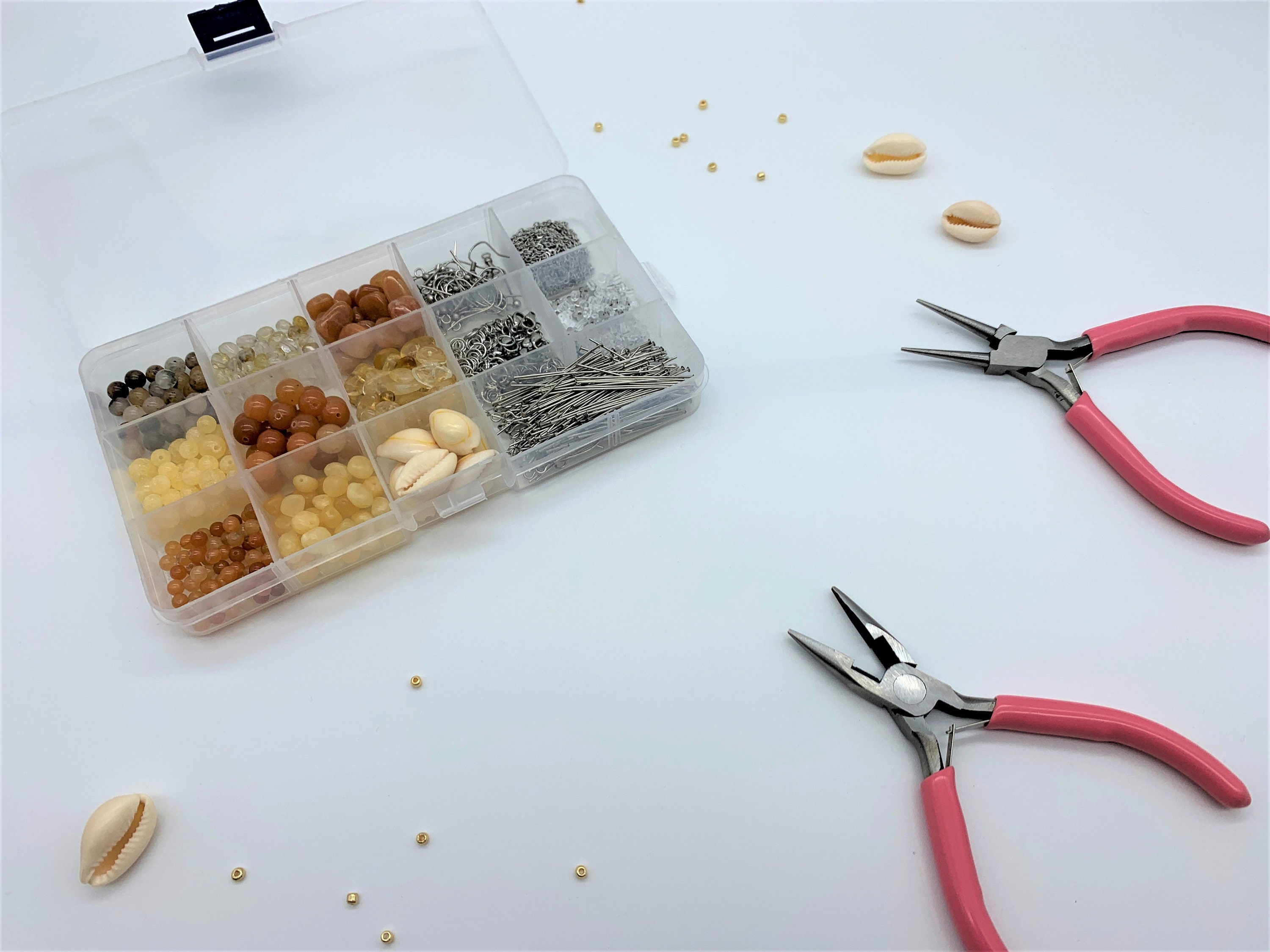 Jewellery Making Starters Kit Real Gemstones Beads Etsy