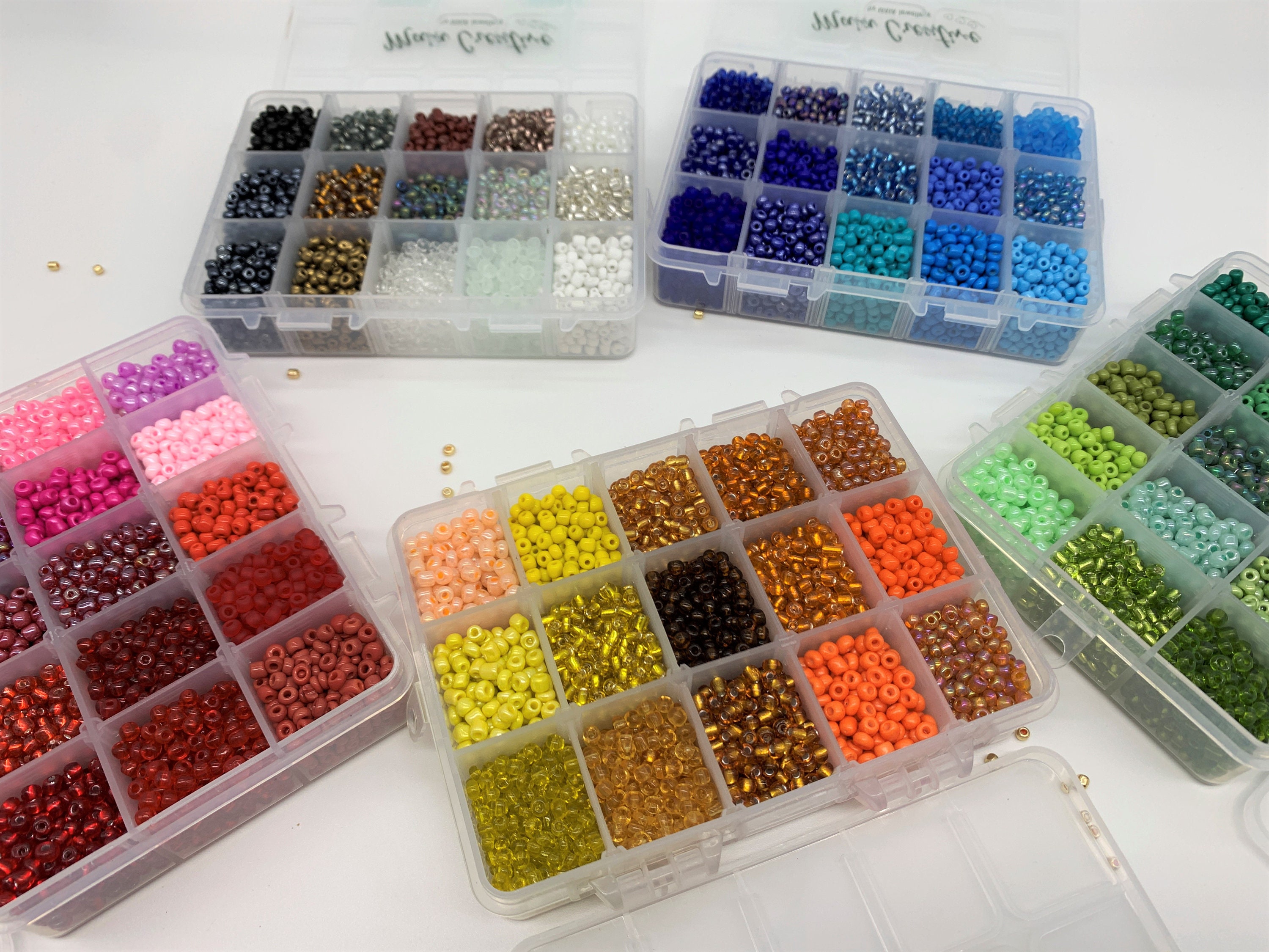 Jewelry making & craft beads in assorted sizes shapes and colors Seed