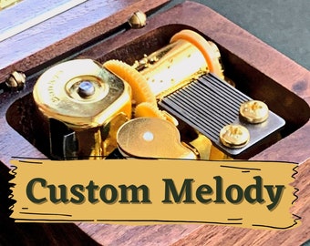 Custom Melody Music Box / Personalized Music Box with a Custom Metal Melody Mechanism / Convert your Song to Music Box