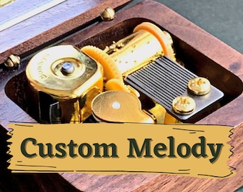 Custom Melody Music Box with Personalized Engravings and Customizations