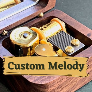 Custom Melody Music Box / Personalized Music Box with a Custom Metal Melody Mechanism / Convert your Song to Music Box