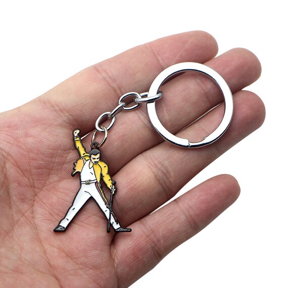Freddie Mercury Keychain//Rock Music Legends Keychain//LGBTQ Keychain//Custom Keychain//Queen Keys Keychai n