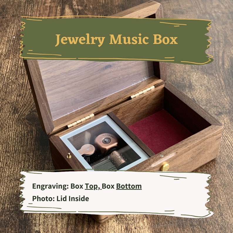 Custom wooden jewelry music box - Donuma