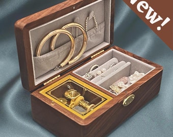 Klarota – Individuell gestaltete Schmuck-Spieluhr mit mehreren Fächern und Gravuren