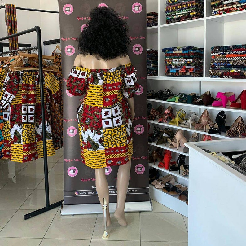 Ankara printed dress Ankara short dress for women/'s kitenge dress