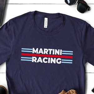 Martini Racing Shirt, Martini Racing Strepen, Martini Shirt, Racing Shirt, Martini Racing Team, Martini Racing Team Retro Vintage, Martini