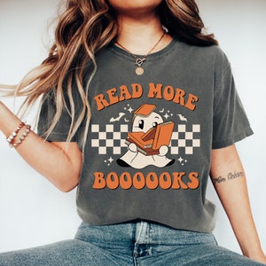 Read More Books Shirt, Teacher Halloween Shirt, Halloween Teacher, Read More Books, Comfort Colors Shirt, Teacher Teams, Halloween Party