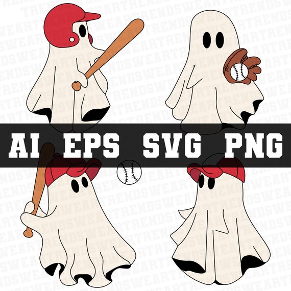 Baseball Ghost Halloween, Ghost Halloween Svg, Ghost Halloween Png, Baseball Svg, Baseball Png, Halloween Png, Halloween Png, Cute Ghost Png