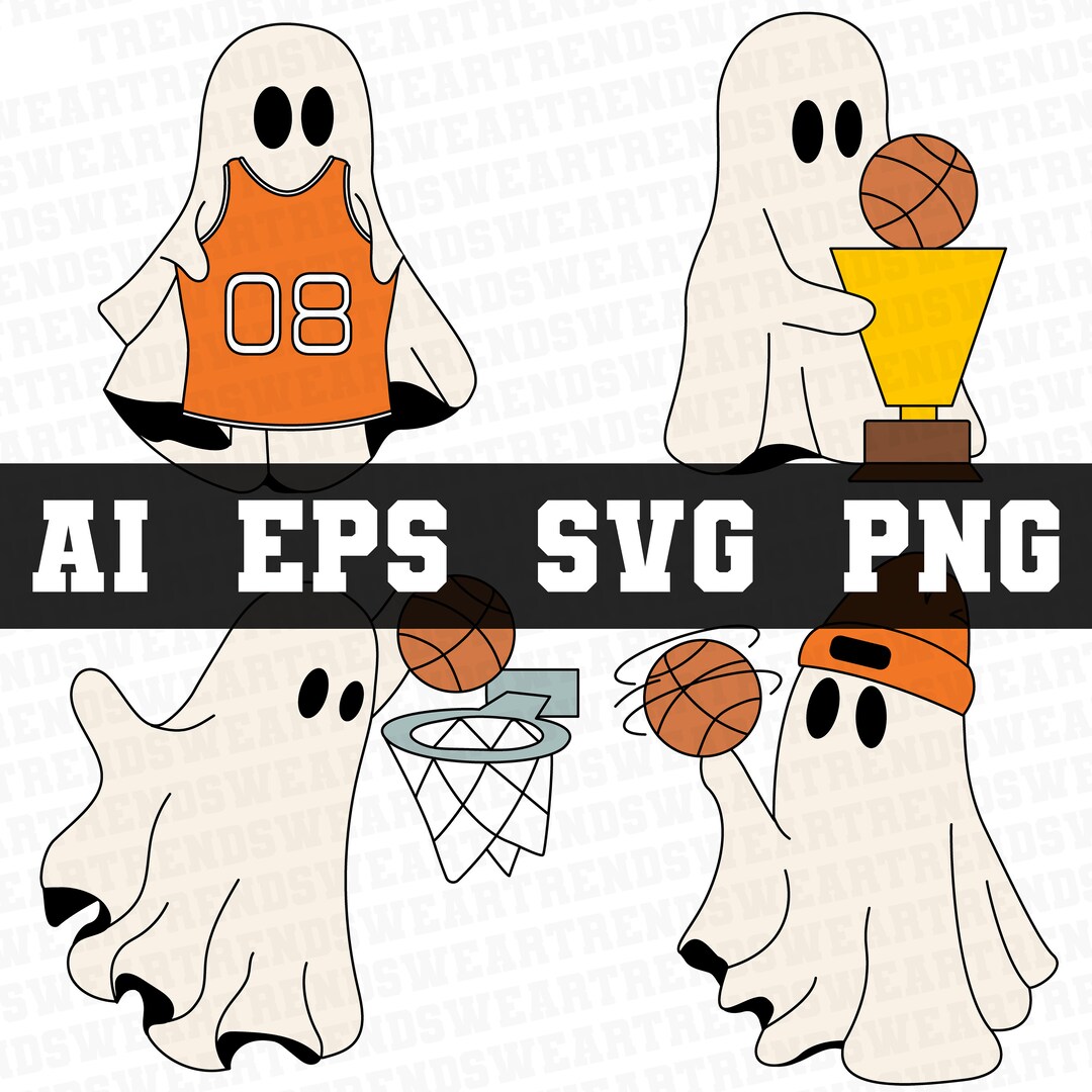 Basketball Ghost Halloween, Ghost Halloween Svg, Ghost Halloween Png