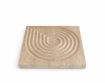 Bursera Form Travertine Tray