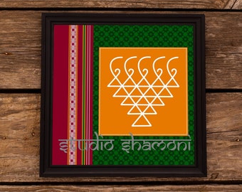 Impresión de arte de la diosa india, arte Saraswati, arte de la pared india imprimible, arte puja indio, diseño Desi, festival indio, DESCARGA DIGITAL