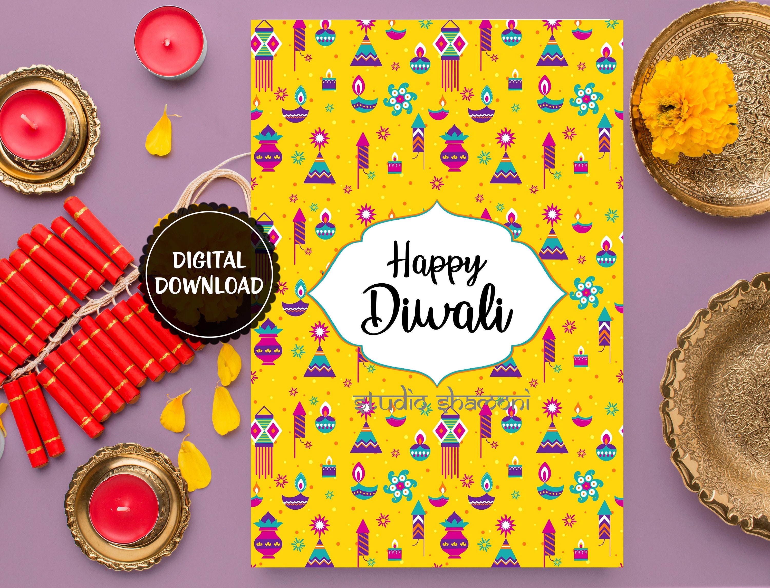 Instant Download Diwali Cards Diwali Card Printable Diwali Card Funny