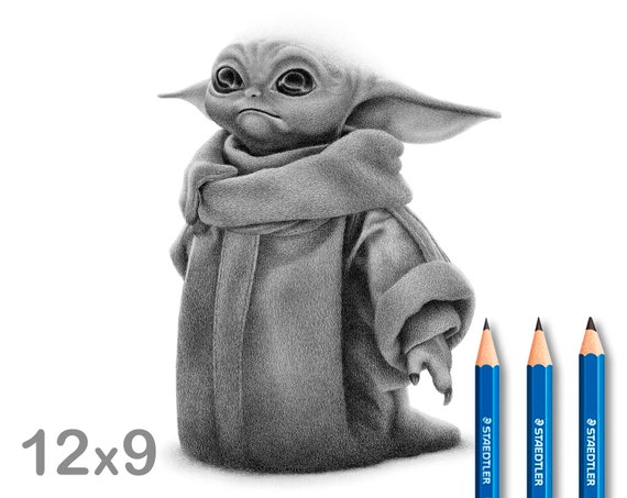 Baby Yoda Pencil Drawing Commission Your Own Personalized Etsy Baby Yoda Pencil Drawing Commission Your Own Personalized Etsy