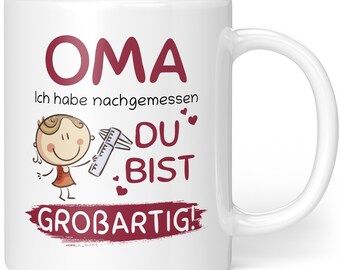 Uroma Tasse Mit Spruch – „Ich Habe 3 Titel: Mama, Oma Und Uroma – Aber Ich Rocke Sie Alle!“, Spülmaschinenfest, Beidseitig Bedruckt