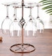 Wine Glass Rack,Freestanding Stemware Holder Stand with 6 Hooks,Glass Stand Racks,Tabletop Wine Glass Holder, Cups Organizer,Wine Glass Disp 