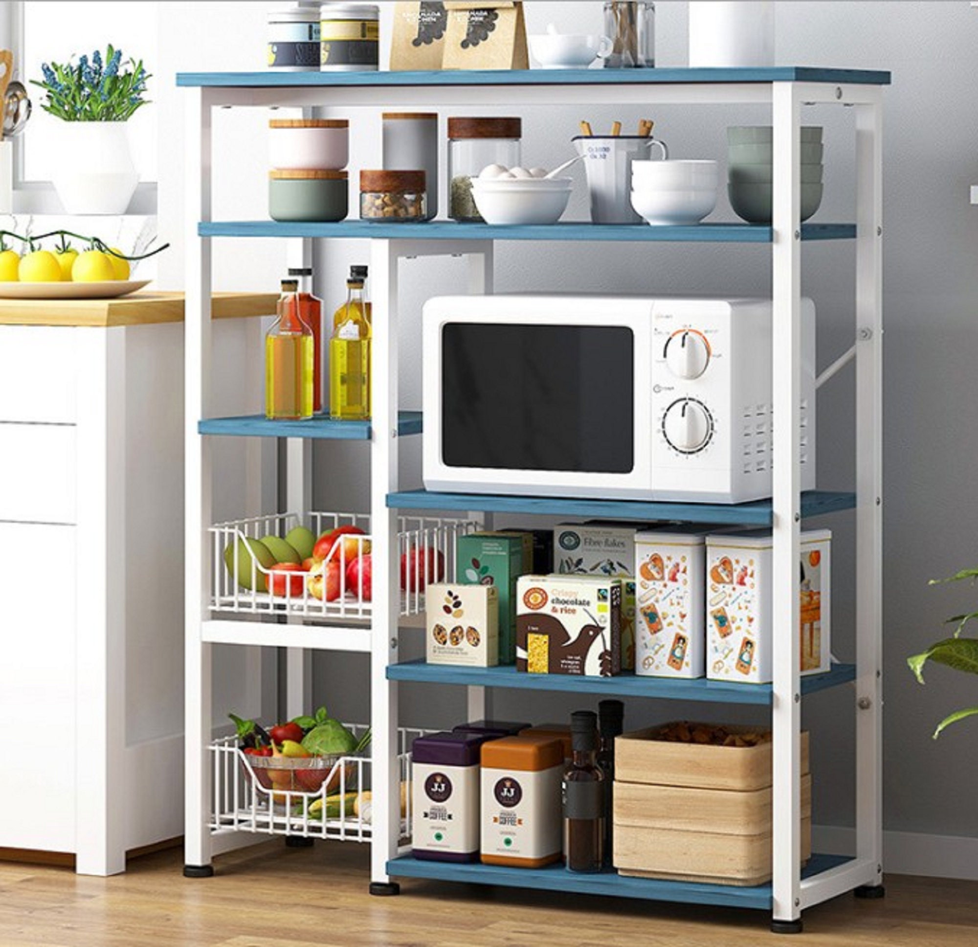 Küchenregal Küchen organizer Regal Mehrschichtige Küchenablage | Etsy