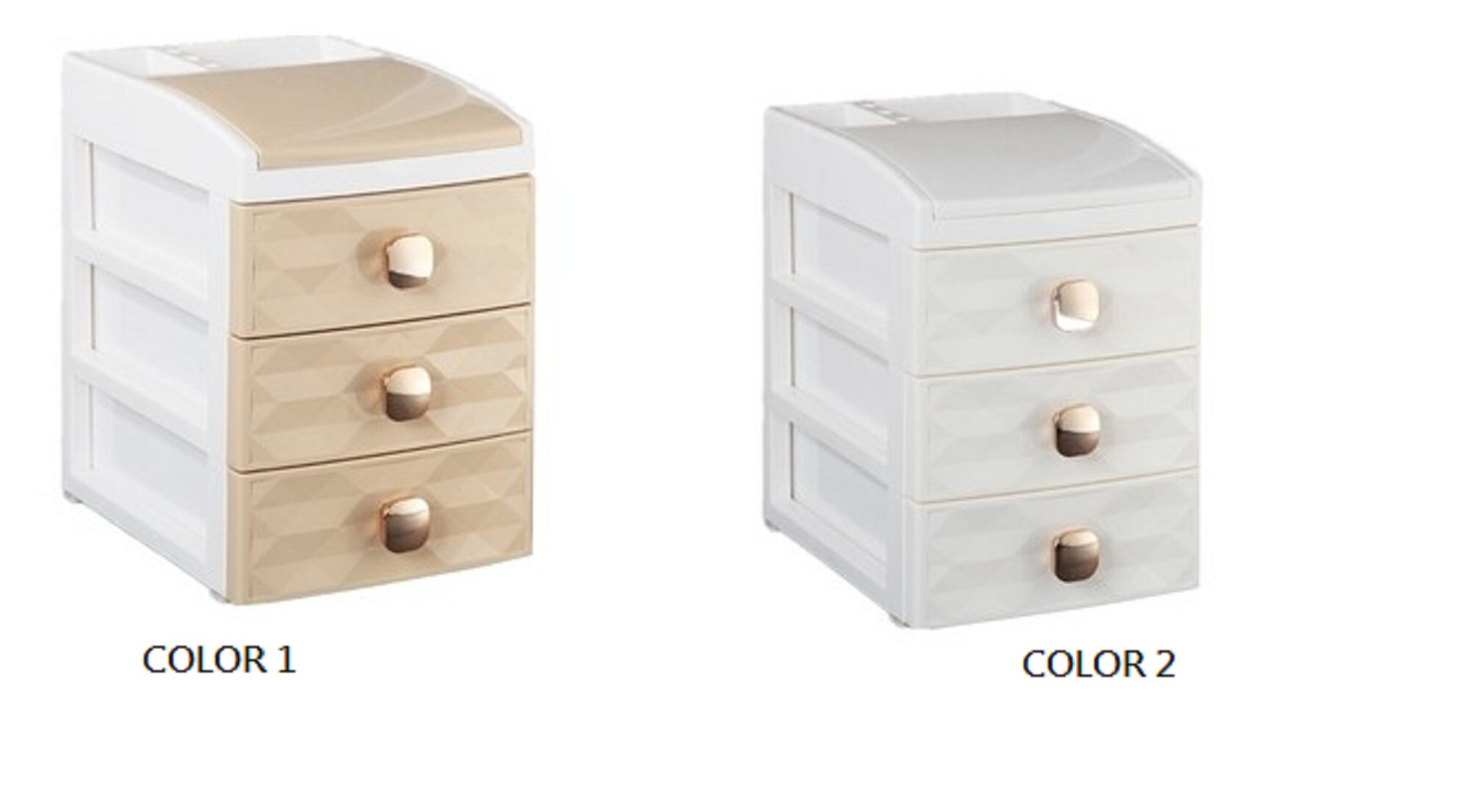 Almacenamiento de escritorio con papelería de 3 cajones | Etsy