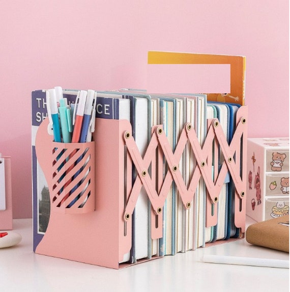 Book Stand Holder Expandable Bookcase Book Storagebook Shelf Etsy