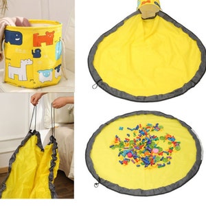 Cesta de almacenamiento de juguetes cesta y Plat Mat niños | Etsy