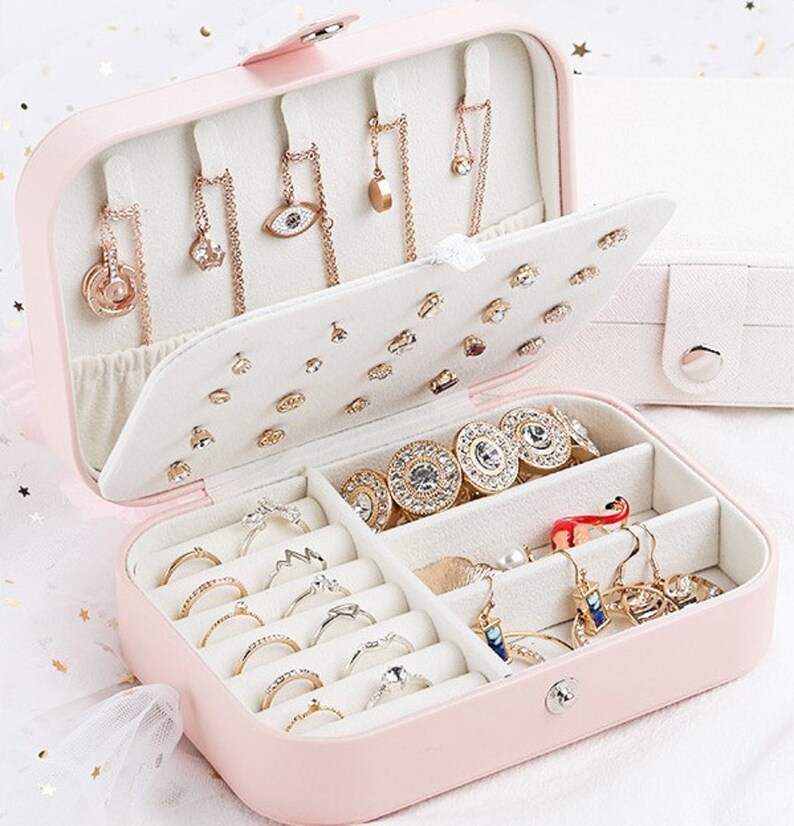 Jewelry Organizer Box Jewelry Storage Case Necklace Etsy