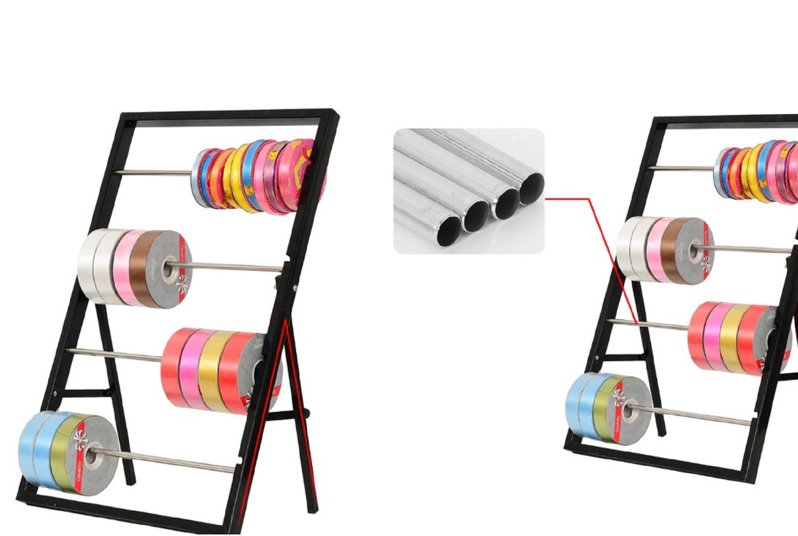 Ribbon Storage Ribbon Rack Tabletop Ribbon Organizer Ribbon Etsy