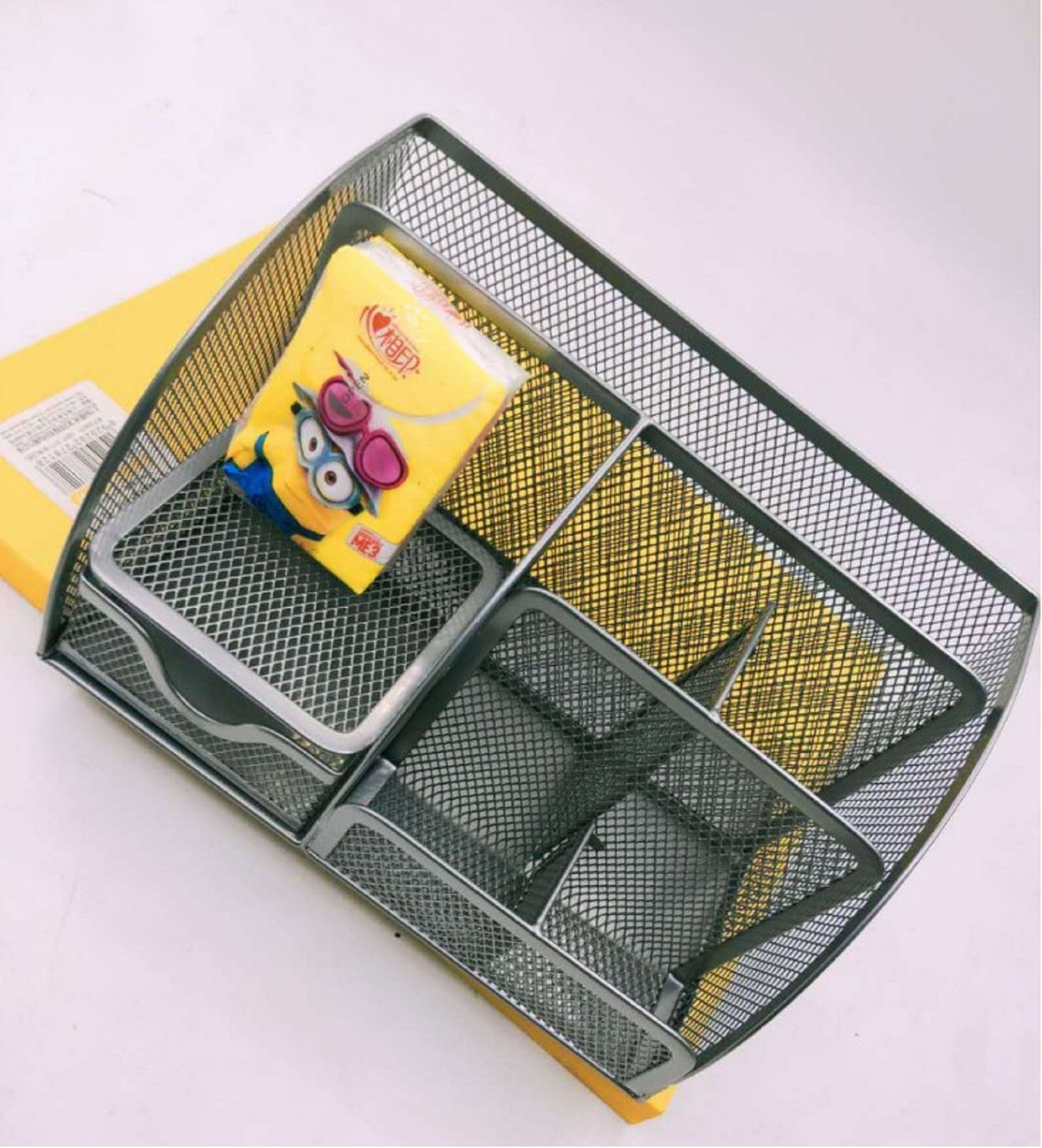 Metal stationery Storage stationery traystationery organizer Etsy