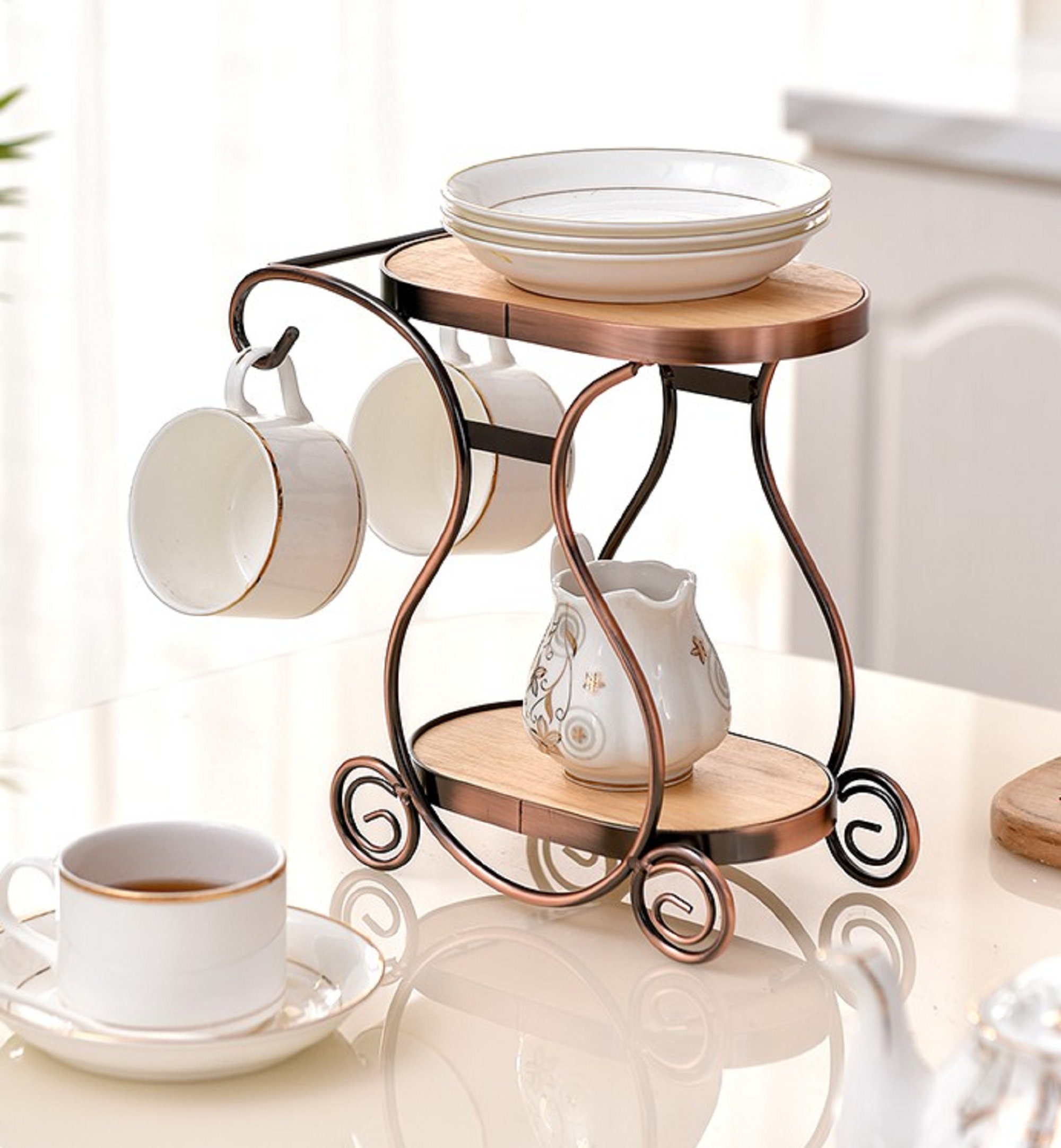 Mug Holder Coffee Mug Rack Coffee Cup Holder Stand Dishes Etsy