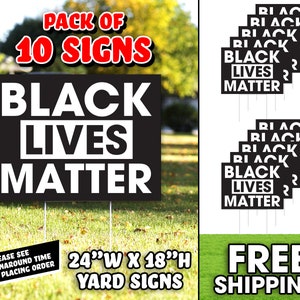 Be Kind Yard Signs Human Rights Signs Made in USA 18Hx24W Rush Order Available Justice Signs