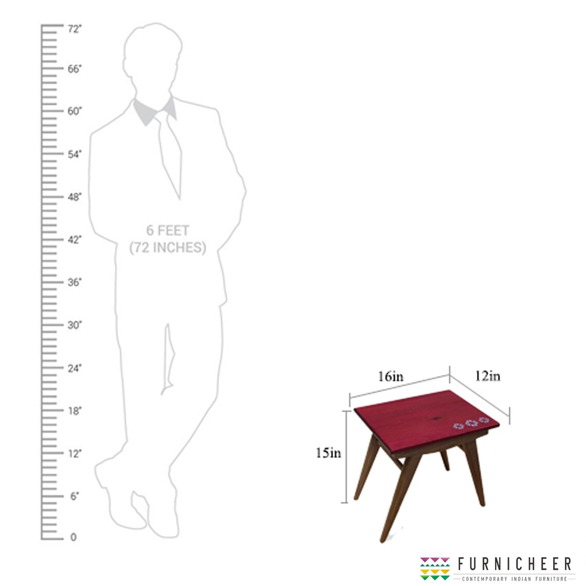 Solid Wood Rectangular Stool/side Table With the Top Finished Etsy